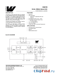 Datasheet WM8729 manufacturer Wolfson