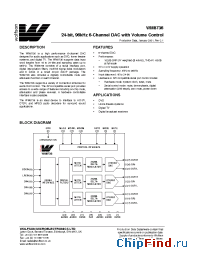 Datasheet WM8736EDS manufacturer Wolfson