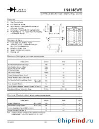 Datasheet 1N4148WS-T3 manufacturer WTE