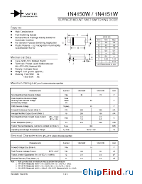 Datasheet 1N4151W-T1 manufacturer WTE