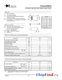 Datasheet 1N4448WS-T1 manufacturer WTE