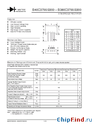 Datasheet B250C2200 manufacturer WTE