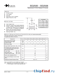 Datasheet BD2502 manufacturer WTE