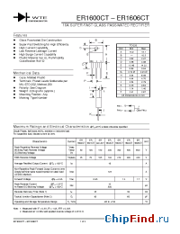 Datasheet ER1601ACT manufacturer WTE