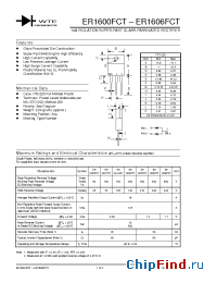 Datasheet ER1601FCT manufacturer WTE