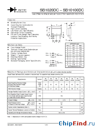 Datasheet SB1050DC-T3 manufacturer WTE