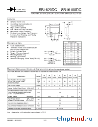 Datasheet SB16100DC-T3 manufacturer WTE