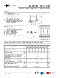 Datasheet SB840D-T3 manufacturer WTE