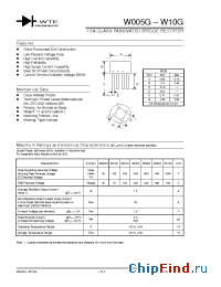 Datasheet W01G manufacturer WTE