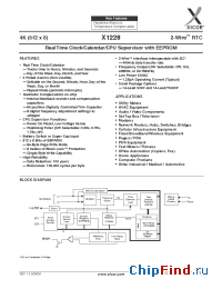 Datasheet X1228 manufacturer Xicor