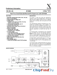 Datasheet X1242-2.7 manufacturer Xicor