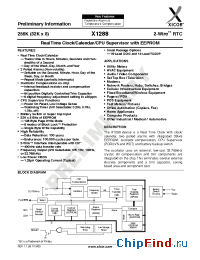 Datasheet X1288-2.7A manufacturer Xicor