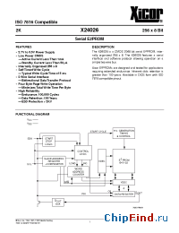 Datasheet X24026H-2.7 manufacturer Xicor