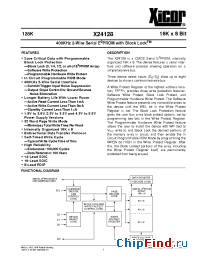 Datasheet X24128S14I-2.5 manufacturer Xicor