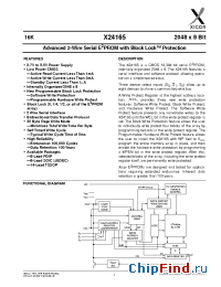 Datasheet X24165-2.7 manufacturer Xicor