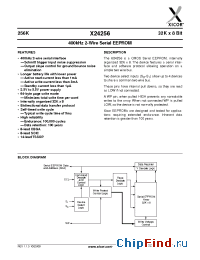 Datasheet X24256 manufacturer Xicor