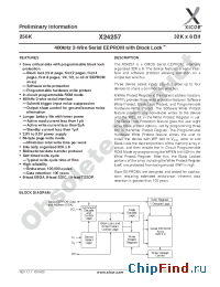 Datasheet X24257A8I-2.5 manufacturer Xicor