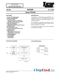 Datasheet X24C00 manufacturer Xicor