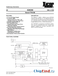 Datasheet X24C02M manufacturer Xicor