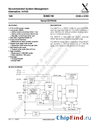 Datasheet X24C16M manufacturer Xicor