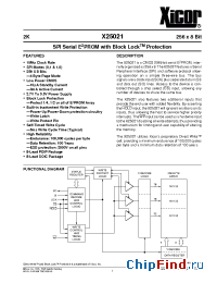 Datasheet X25021-2.7 manufacturer Xicor