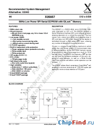 Datasheet X25057-1.8 manufacturer Xicor