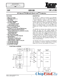 Datasheet X25128S14I manufacturer Xicor