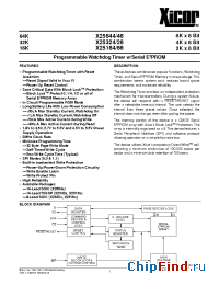 Datasheet X25644V14I-1.8 manufacturer Xicor