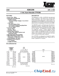 Datasheet X28C256DI-25 manufacturer Xicor