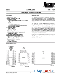 Datasheet X28HC256D-12 manufacturer Xicor