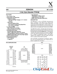 Datasheet X28HC64-55 manufacturer Xicor