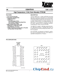 Datasheet X28HT010-20 manufacturer Xicor