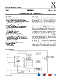 Datasheet X4283-2.7A manufacturer Xicor