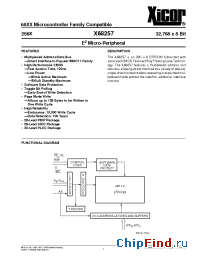 Datasheet X68257J manufacturer Xicor