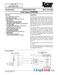 Datasheet X84129S14I-2.5 manufacturer Xicor