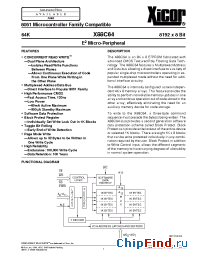 Datasheet X88C64M manufacturer Xicor