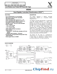 Datasheet X9250TB24-2.7 manufacturer Xicor