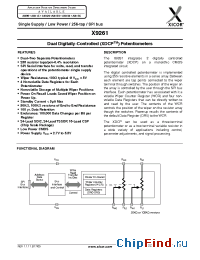Datasheet X9261UB16-2.7 manufacturer Xicor