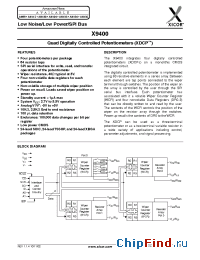 Datasheet X9400YZ24I-2.7 manufacturer Xicor