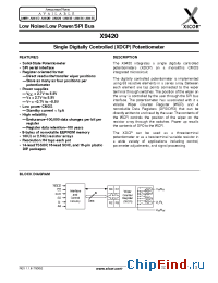 Datasheet X9420YPM-2.7 manufacturer Xicor