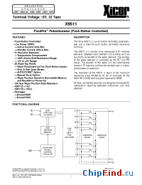 Datasheet X9511 manufacturer Xicor