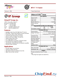 Datasheet MT1F manufacturer Xilinx