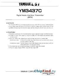Datasheet YM3437C-D manufacturer YAMAHA