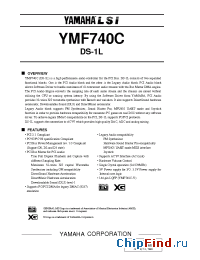 Datasheet YMF740C manufacturer YAMAHA