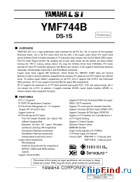 Datasheet YMF744B manufacturer YAMAHA