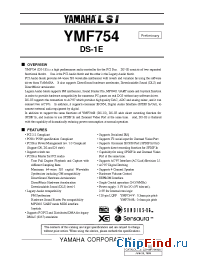 Datasheet YMF754 manufacturer YAMAHA