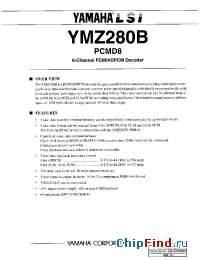 Datasheet YMZ280B manufacturer YAMAHA