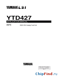 Datasheet YTD427 manufacturer YAMAHA