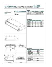Datasheet 20015WR-03A00 manufacturer YEONHO