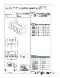 Datasheet 20037WR-08A00 manufacturer YEONHO